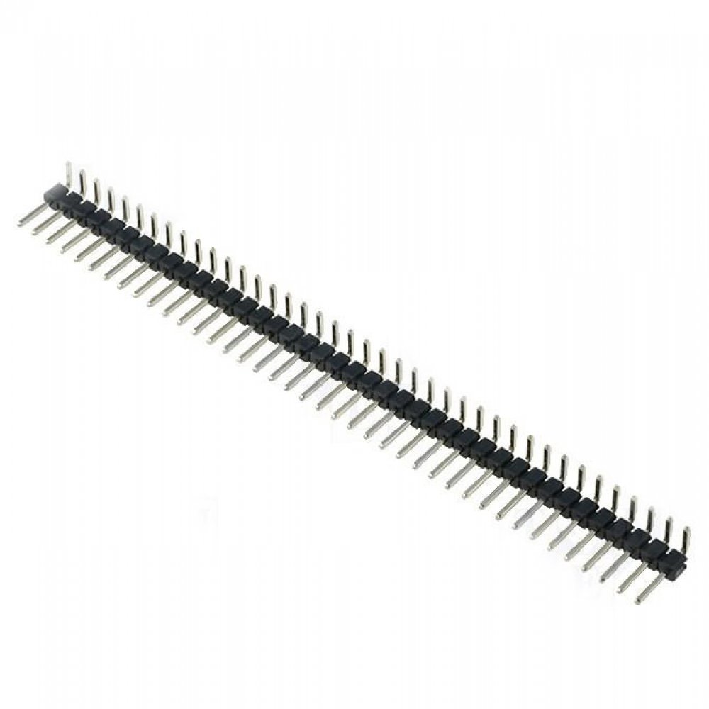 Tira De Pines Macho 1×40 2.54mm 90 Grados Arduino