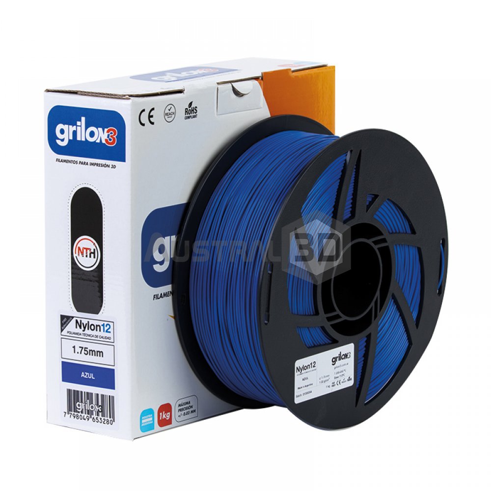 Filamento Grilon3 NYLON12 1.75mm AZUL