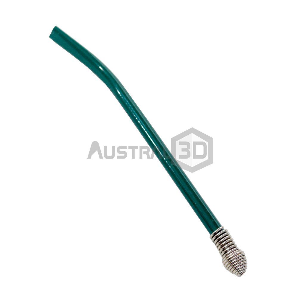 Bombilla aluminio pintado verde