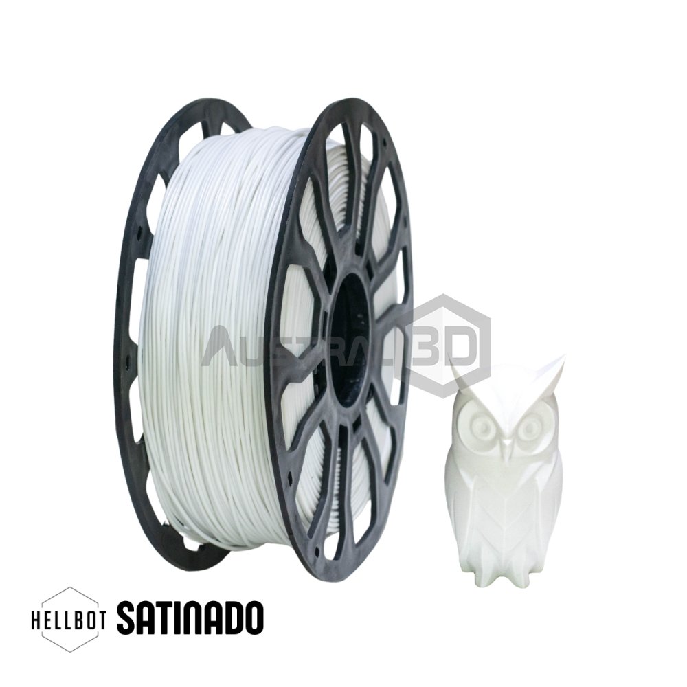 Filamento 3D ECOFILA LOCK PLA SATINADO 1.75 Hellbot 1kg BLANCO