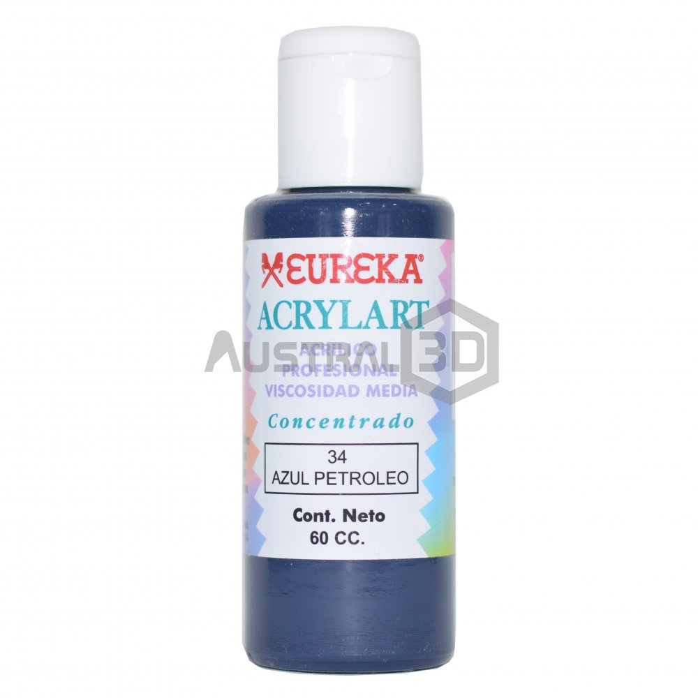 Acrílico Eureka 60cc Azul Petroleo