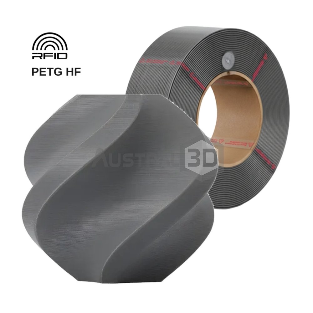 Filamento 3D Bambu Lab PETG HF 1kg 1.75mm GRIS OSCURO recarga sin bobina