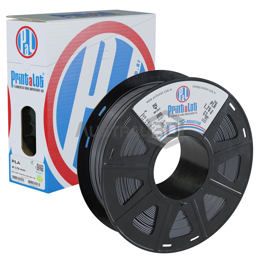 Filamento 3D Printalot 1.75mm 1kg PLA GRIS