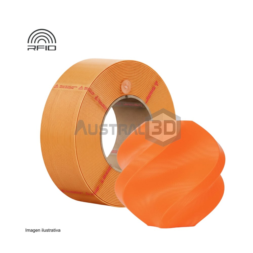 Filamento 3D PLA basic RECARGA BAMBULAB 1.75Mm 1Kg NARANJA