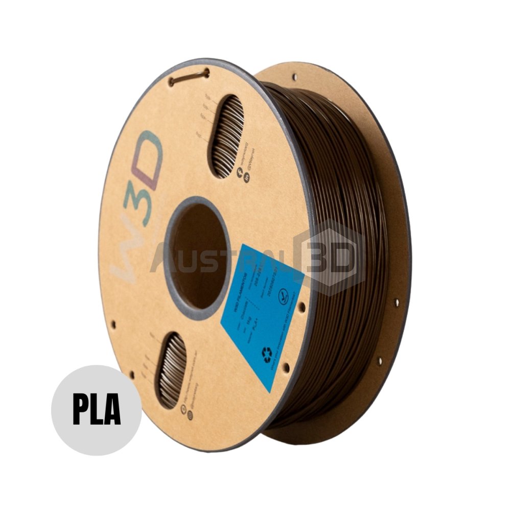 Filamento PLA+ W3D 1kg MARRON OSCURO